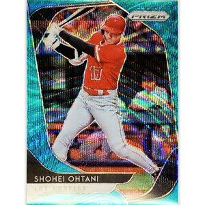 SHOHEI OHTANI TEAL WAVE PRIZM HOLO 2020 PANINI PRIZM #162 ANGELS, DODGERS